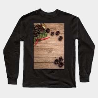 Christmas border design Long Sleeve T-Shirt